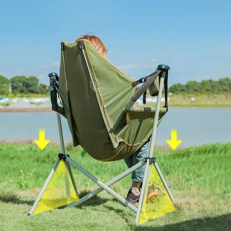 Outdoor Folding High Load-Bearing Camping Chair