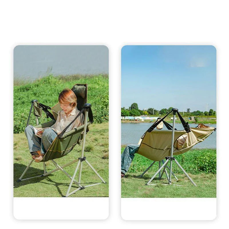 Outdoor Folding High Load-Bearing Camping Chair