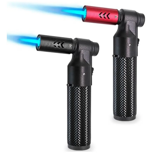 2Pcs Torch Lighter Jet Flame Portable Torch Adjustable Blow Torch for Camping Grill Baking Soldering